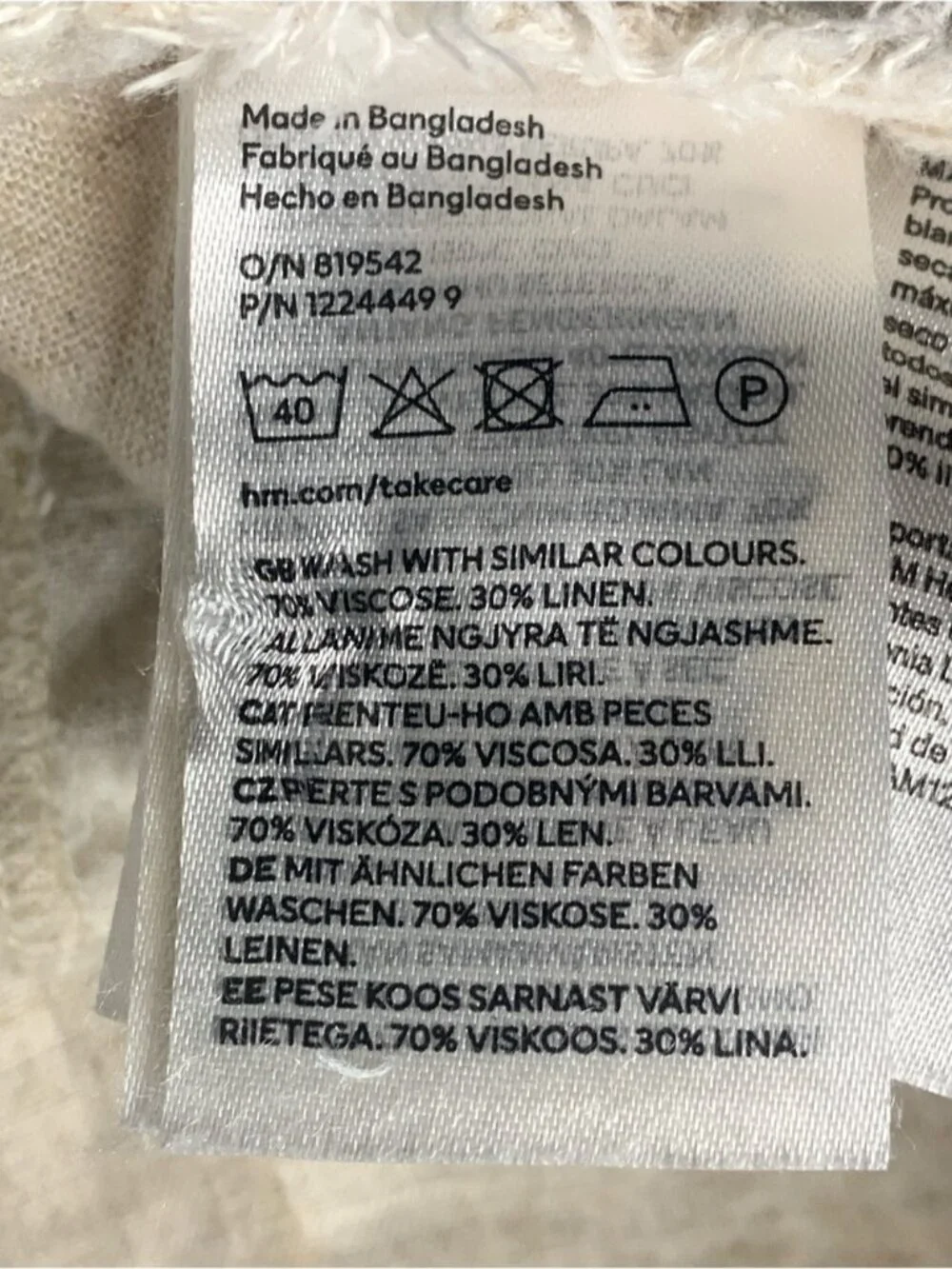 H&M Divided Linen Pants